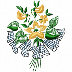 Flowers And Tree Embroidery Design 6 Flowers And Tree Embroidery Design 6